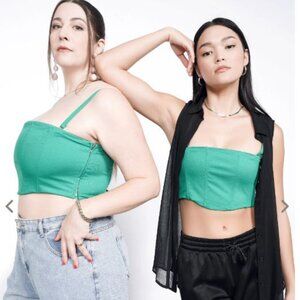 Wildfang Empower 6-Way Corset Emerald